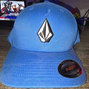 Volcom Blue Flex Fit Hat (L/XL)